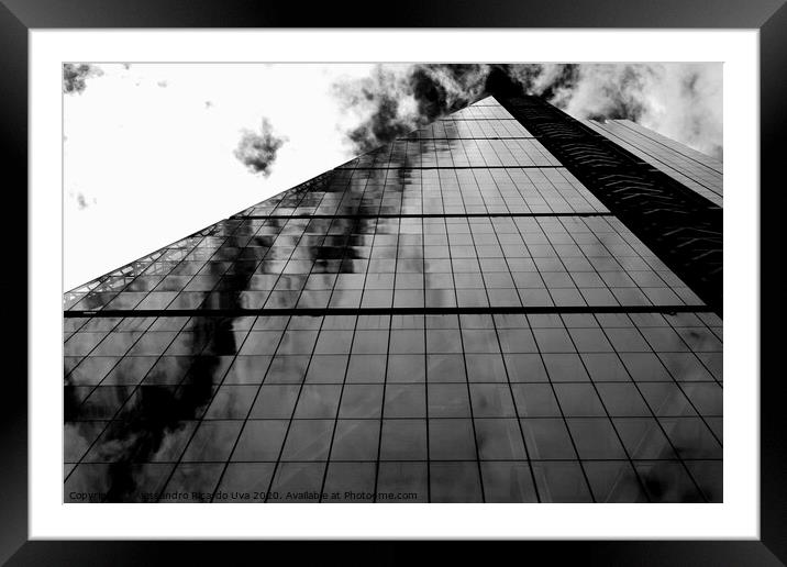 The skyscrapers - London Framed Mounted Print by Alessandro Ricardo Uva