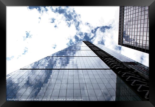 The skyscraper - London Framed Print by Alessandro Ricardo Uva