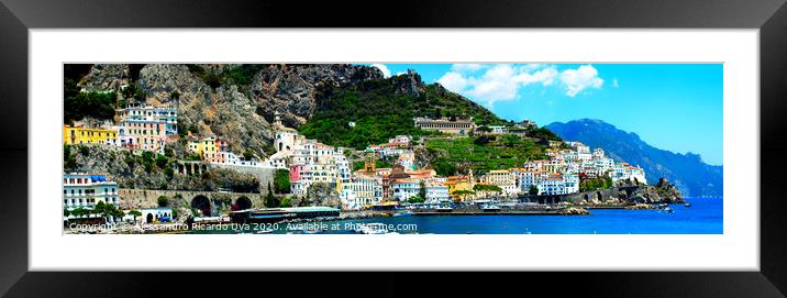 Amalfi City  Framed Mounted Print by Alessandro Ricardo Uva