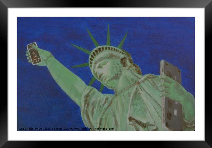 21st Century Liberty Framed Mounted Print by Steve Boston