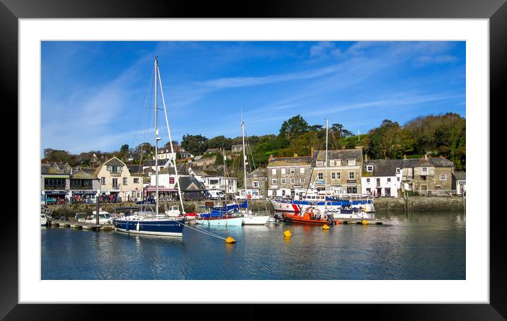 Padstow Harbour, Cornwall Framed Mounted Print by Brenda Belcher