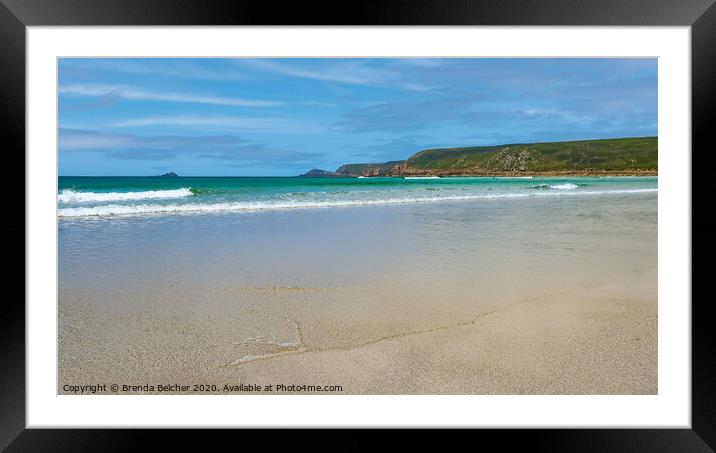 Sennen Cove Framed Mounted Print by Brenda Belcher