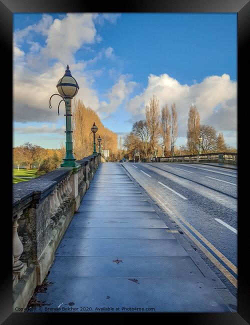 Reading Bridge Framed Print by Brenda Belcher