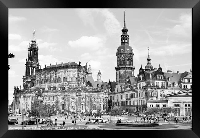 Dresden Castle and old town palaces  Framed Print by M. J. Photography