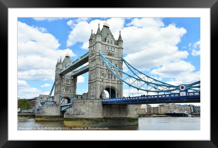  Tower Bridge in London  Framed Mounted Print by M. J. Photography