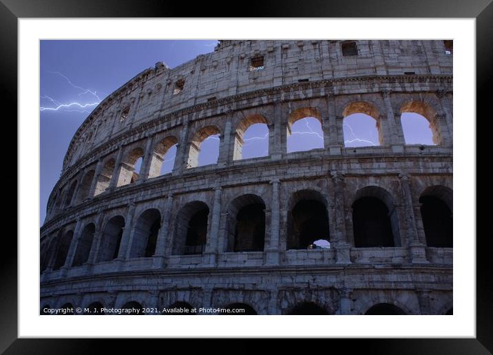 Colosseum Framed Mounted Print by M. J. Photography