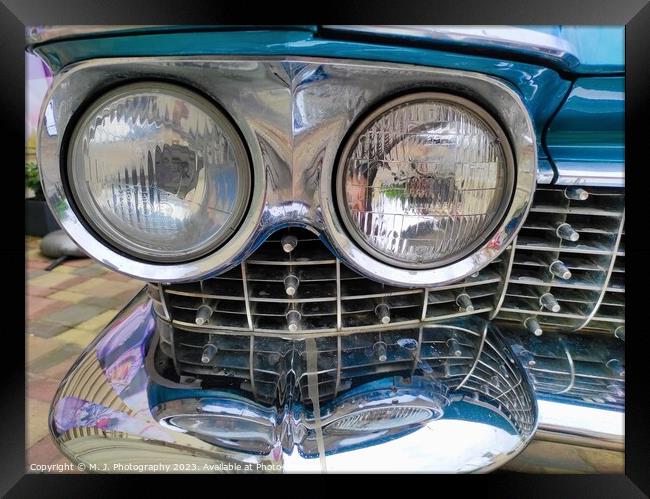 Chevrolet old timer car from 1950s and 1960s Framed Print by M. J. Photography