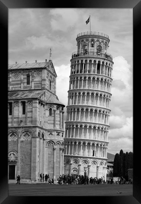 The Leaning Tower of Pisa  Framed Print by M. J. Photography