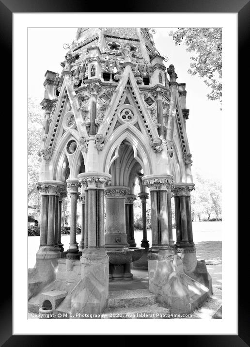 Buxton Memorial Fountain, a memorial and drinking  Framed Mounted Print by M. J. Photography