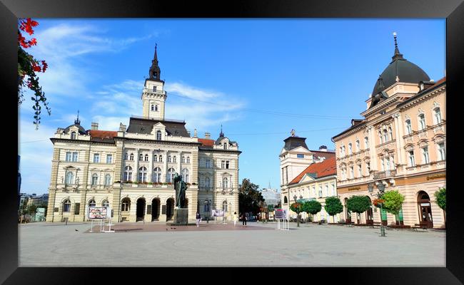 Novi Sad in Serbia Framed Print by M. J. Photography