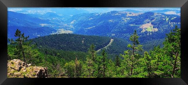 Mountain hills in Europe Framed Print by M. J. Photography