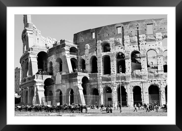 The Colosseum Framed Mounted Print by M. J. Photography