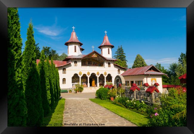 Crasna Monastery from Prahova, Romania Framed Print by Florin Brezeanu