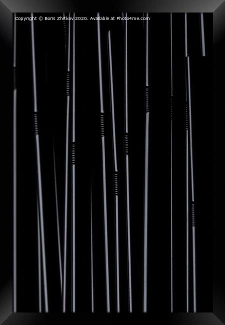 Black on black. Framed Print by Boris Zhitkov