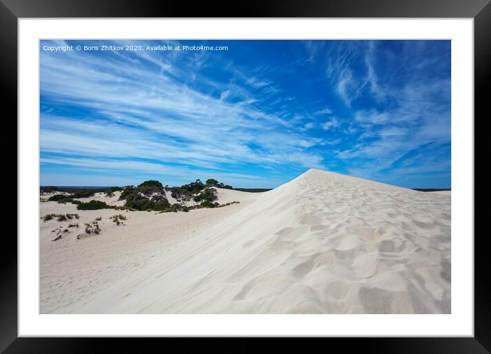 Little Sahara Framed Mounted Print by Boris Zhitkov