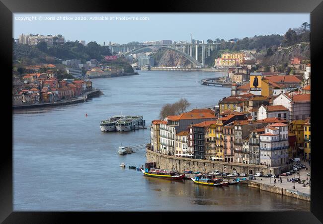 Douro river Framed Print by Boris Zhitkov