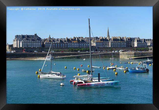 St Malo with lots of boat around Framed Print by Rocklights 