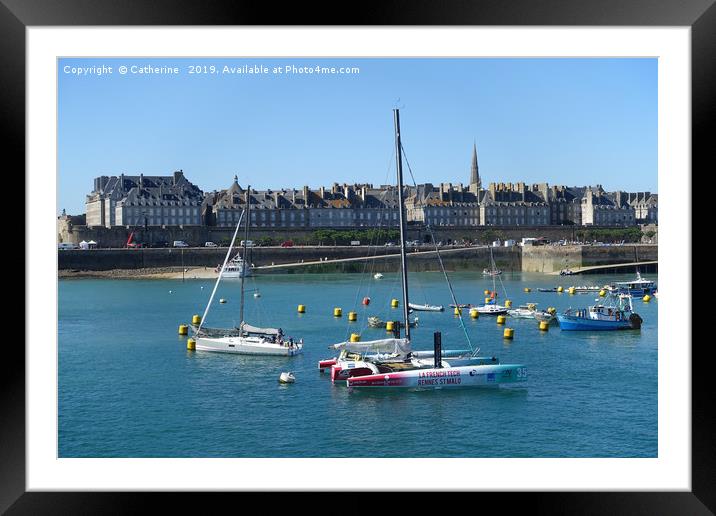 St Malo with lots of boat around Framed Mounted Print by Rocklights 