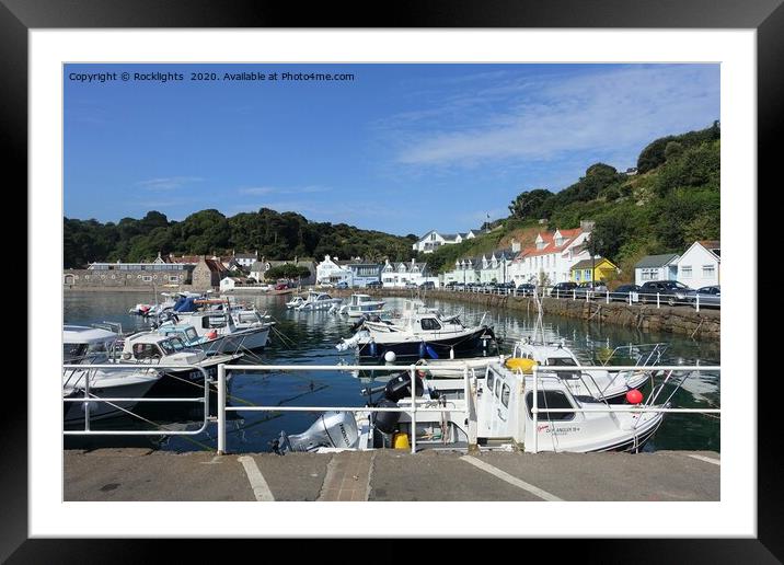 Rozel harbour in Jersey Framed Mounted Print by Rocklights 