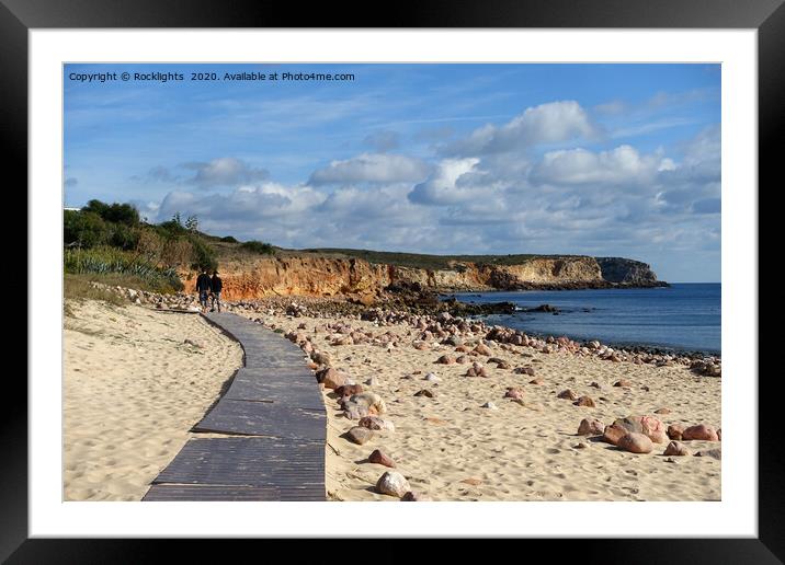 Praia do Martinhal Framed Mounted Print by Rocklights 