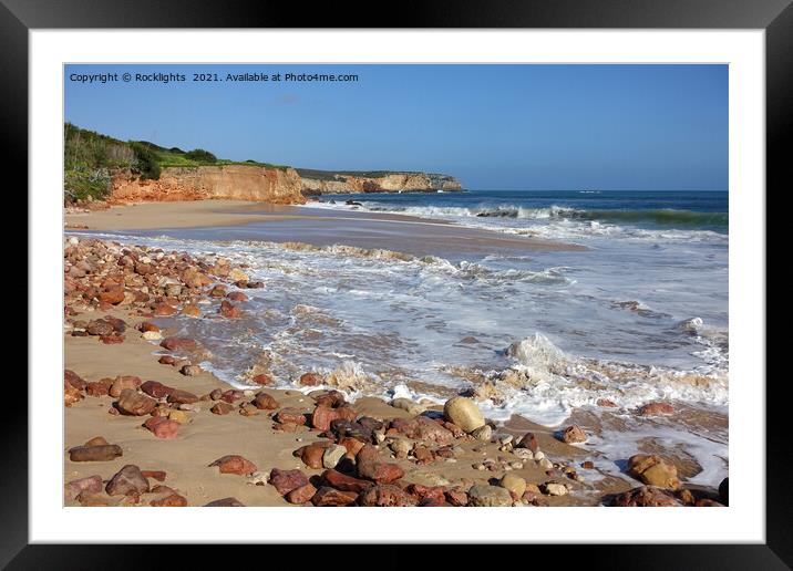 Praia Do Martinhal Beach Framed Mounted Print by Rocklights 