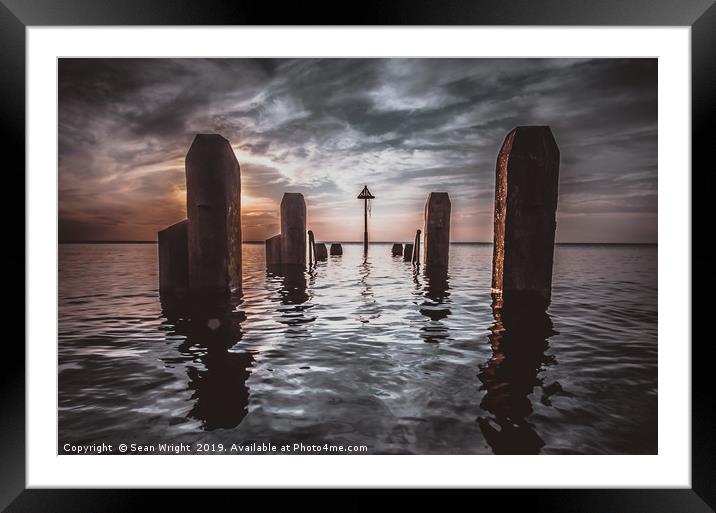 The Calmness Framed Mounted Print by Sean Wright