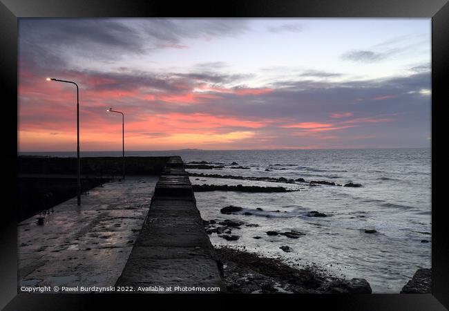 Sunrise at St. Monans Framed Print by Pawel Burdzynski