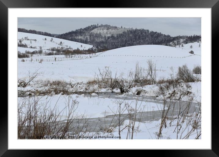Winter in the Carpathian Framed Mounted Print by Pawel Burdzynski