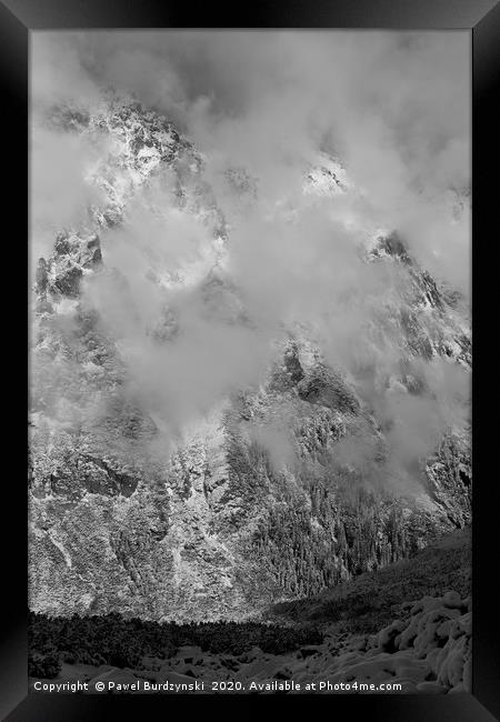 Mountain mist Framed Print by Pawel Burdzynski