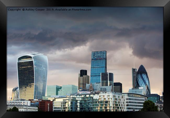 London skyline. Framed Print by Ashley Cooper