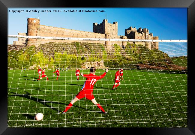 Goal. Framed Print by Ashley Cooper