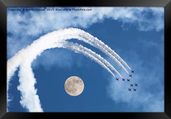 Moon flight. Framed Print by Ashley Cooper