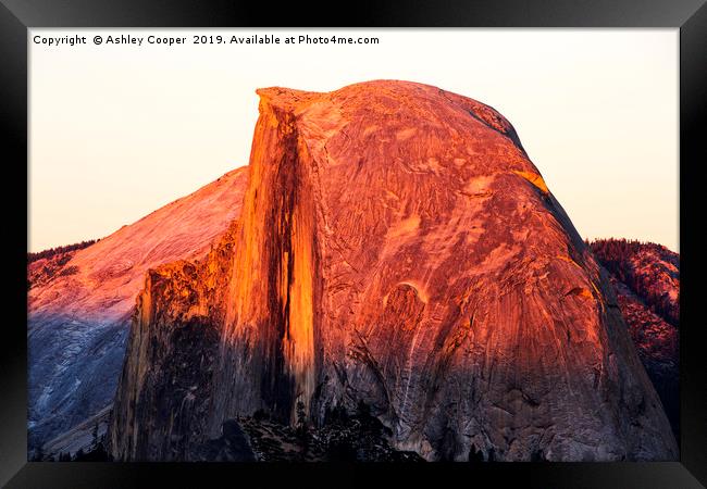 Half Dome. Framed Print by Ashley Cooper