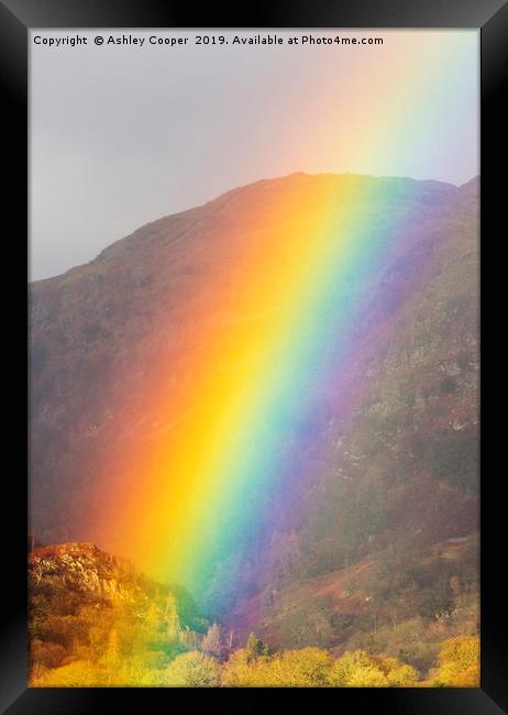 Rainbow. Framed Print by Ashley Cooper