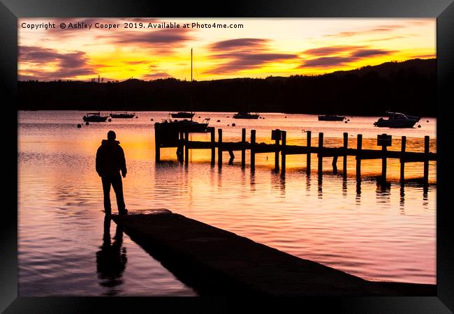 Jetty. Framed Print by Ashley Cooper