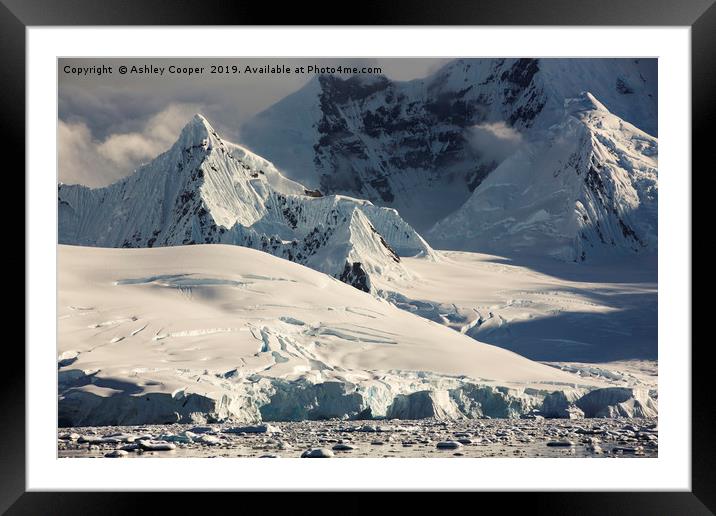 Ice spire Framed Mounted Print by Ashley Cooper