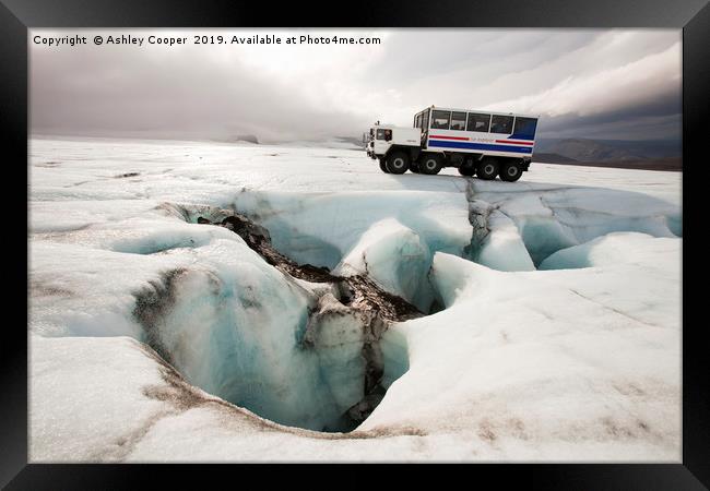 Glacier truck. Framed Print by Ashley Cooper