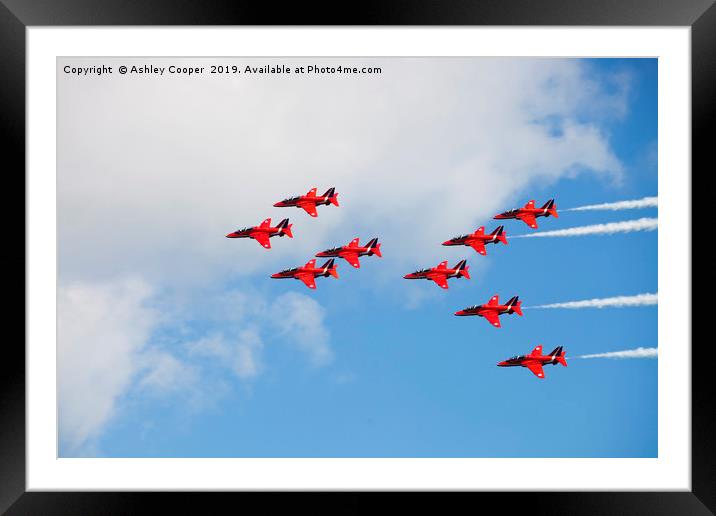 Formation flyers Framed Mounted Print by Ashley Cooper