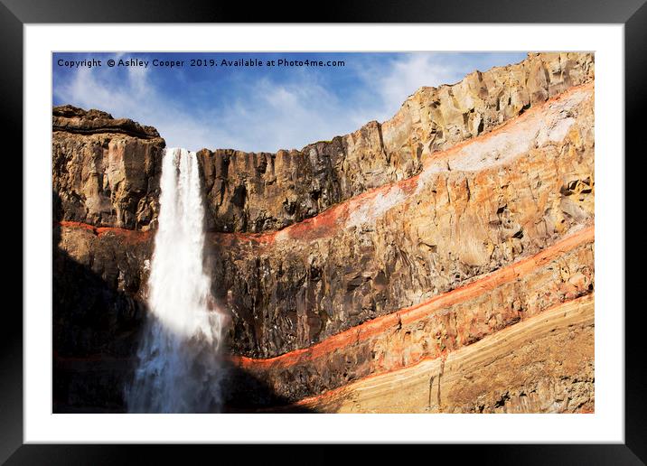 Red ledge. Framed Mounted Print by Ashley Cooper