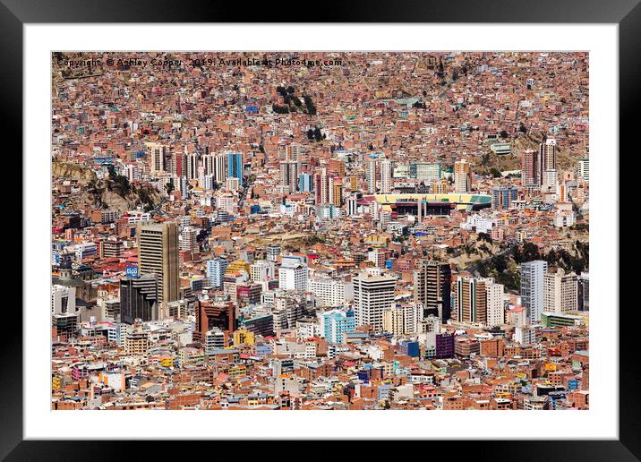 La Paz. Framed Mounted Print by Ashley Cooper