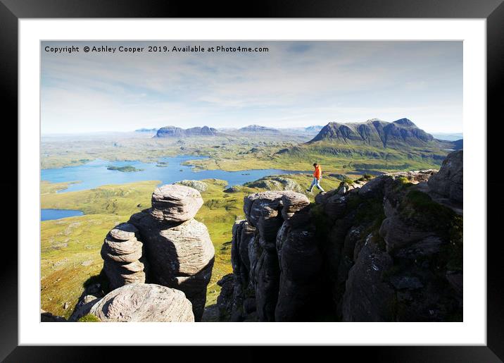 Stac Pollaidh. Framed Mounted Print by Ashley Cooper