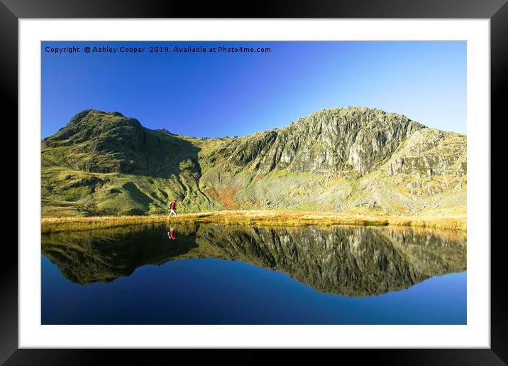 Pavey Ark. Framed Mounted Print by Ashley Cooper
