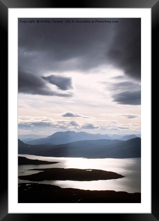 An Teallach. Framed Mounted Print by Ashley Cooper