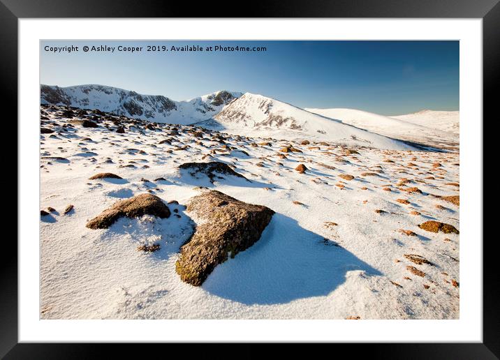 Cairngorm winter. Framed Mounted Print by Ashley Cooper