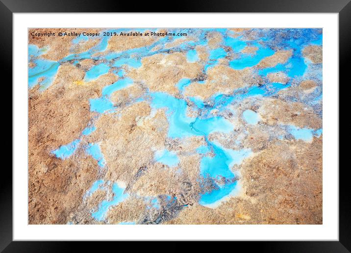 Blue geothermal. Framed Mounted Print by Ashley Cooper