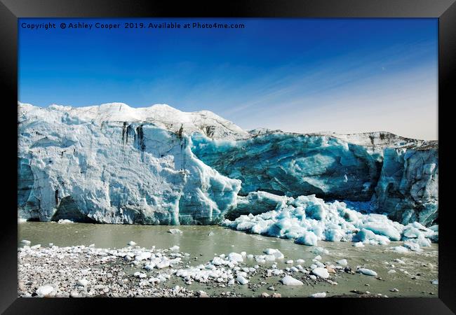 Russells Glacier. Framed Print by Ashley Cooper