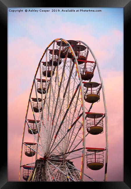 Ferris wheel. Framed Print by Ashley Cooper