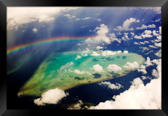 Rainbow reef. Framed Print by Ashley Cooper
