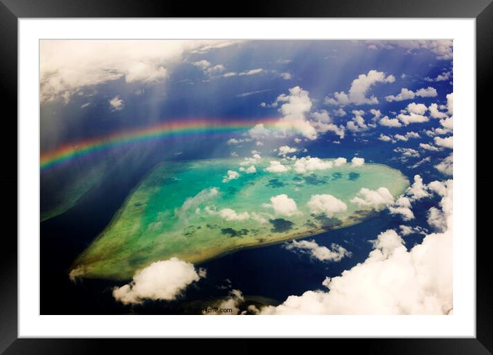 Rainbow reef. Framed Mounted Print by Ashley Cooper
