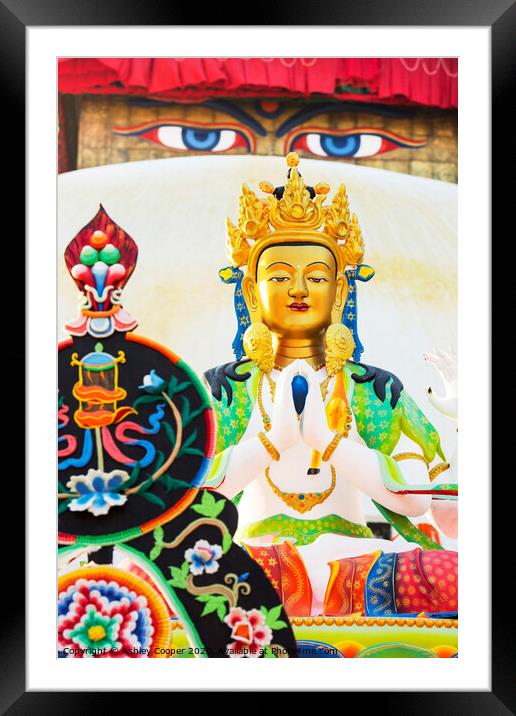 Budha Framed Mounted Print by Ashley Cooper